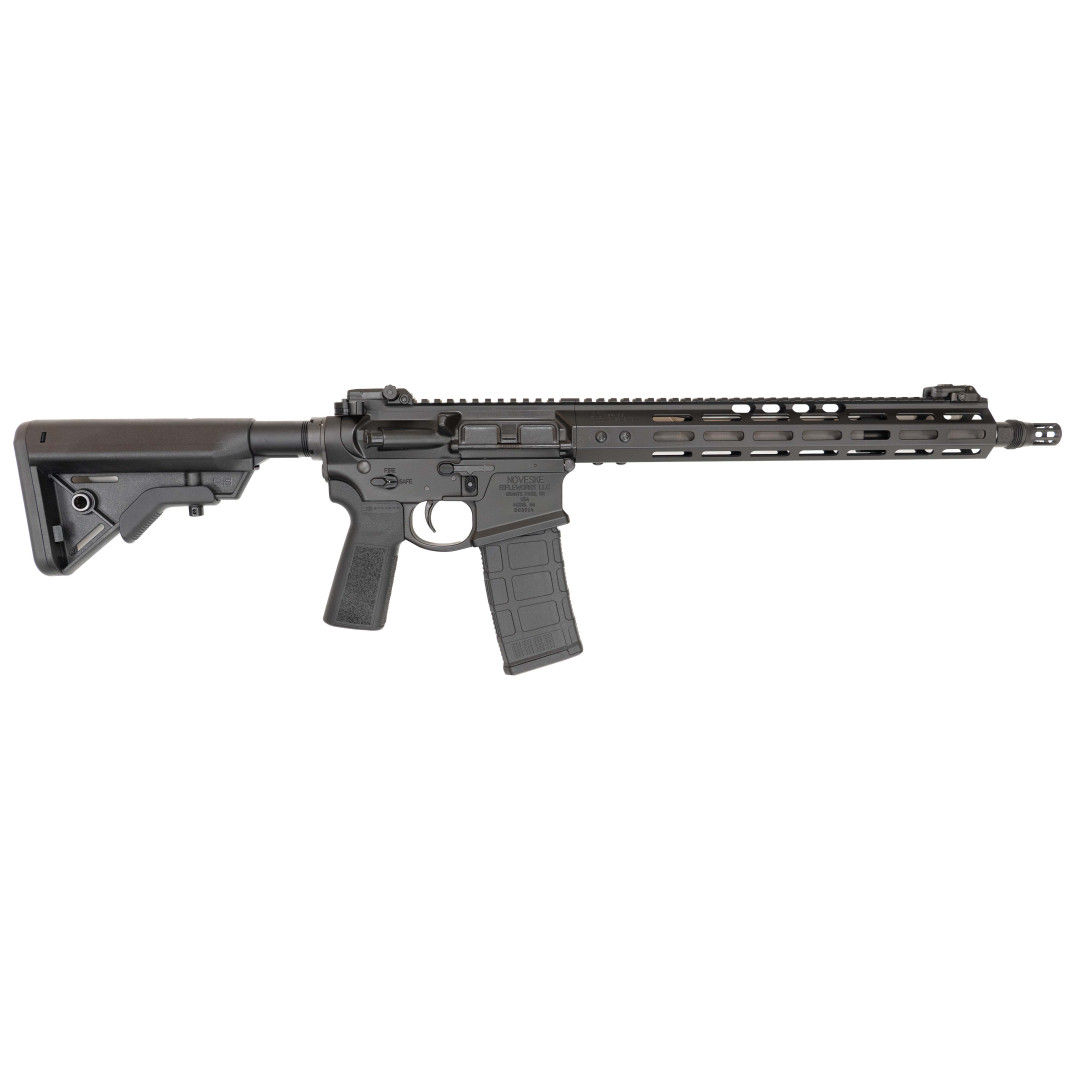 KARABINEK SAMOPOWTARZALNY NOVESKE 4TH GEN. N4 INFIDEL 14.5, BLK CERAKOTE NSR-15 (M-LOK), NSS TRIGGER, TALON SAFETY, TYPE 23 P-GRIP, LONG PIG PEN 1/2x28 PINNED; KAL.: 5,56 x 45 mm (.223 Rem.)