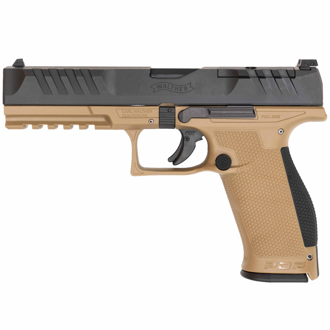 PISTOLET WALTHER PDP FS 5.0" 18R KAL. 9X19MM OR FLAT DARK EARTH H-235 INT