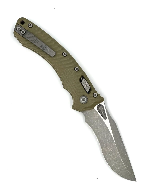 NÓŻ MICROTECH AMPHIBIAN RAM-LOK APOC PART SERR FLUTED OD GREEN G10