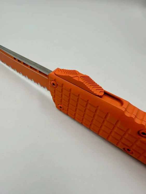 NÓŻ MICROTECH COMBAT TROODON T/E FULL SERRATE FRAG CERAKOTE ORANGE SIGNATURE SERIES