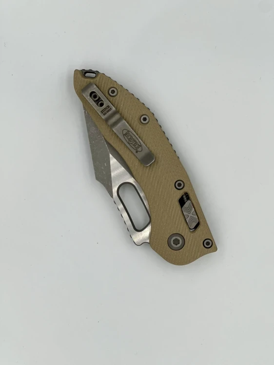 NÓŻ MICROTECH STITCH RAM-LOK APOC FLUTED G-10 TA N COVER PART SERR