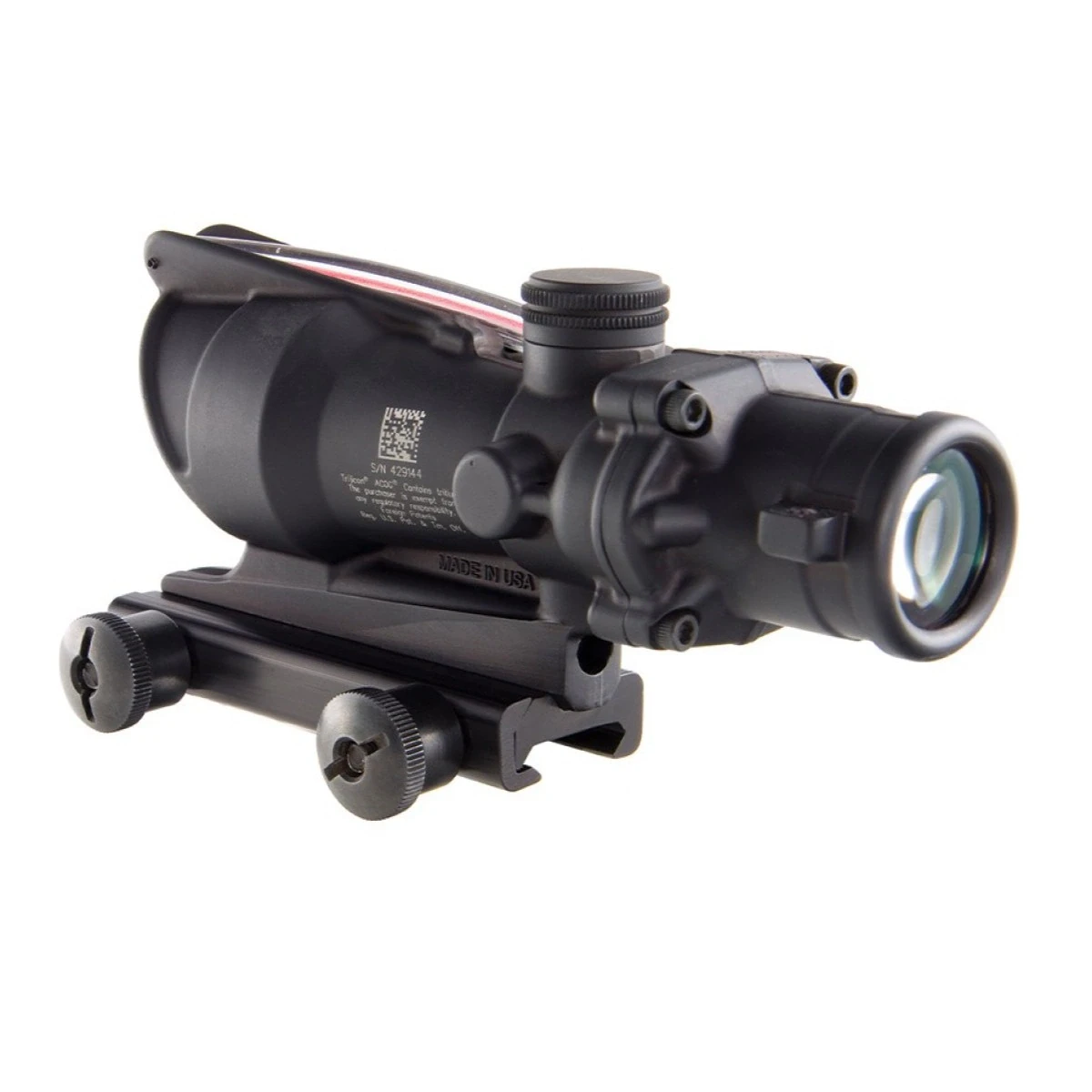 TRIJICON 4x32 DUAL IIIUM CROSSHAIR W/FLATTOP MT; TA31CH