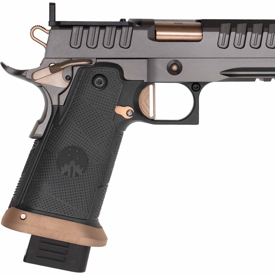 PISTOLET SAMOPWTARZALNY WATCHTOWER APACHE, COPPER/GRAPHITE, KAL 9 X 19 mm
