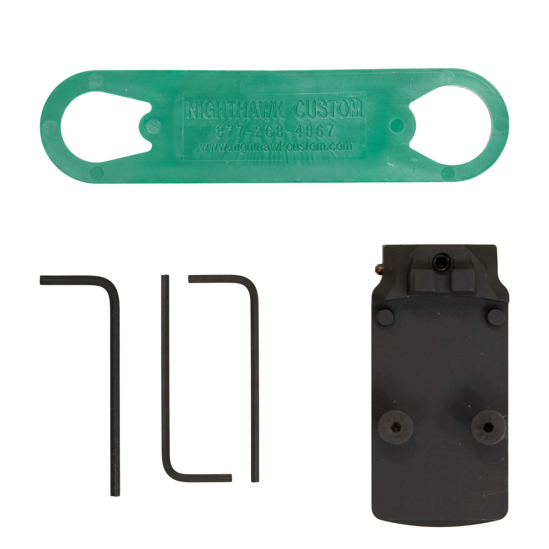 PISTOLET SAMOPOWTARZALNY NIGHTHAWK PRESIDENT GOV BOARDROOM SERIES - SLANTPRO 2 DOT REAR SIGHT WITH TRITIUM FRONT SIGHT SIGHT UPGRADE - TRIJICON RMR, KAL.: .45 ACP