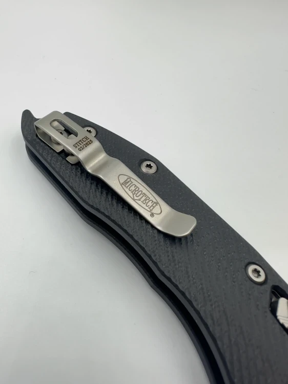 NÓŻ MICROTECH STITCH S/E RAM - LOK FRAG G-10 BLACK F/S