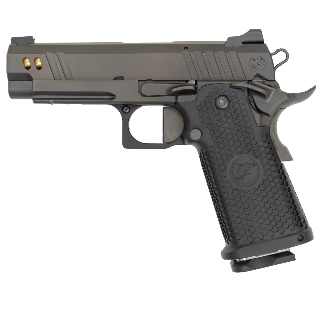 PISTOLET SAMOPOWTARZALNY NIGHTHAWK VICE PRESIDENT COMM BOARDROOM SERIES - BULL BARREL, NIGHTHAWK MATCH BARREL, INCLUDES GUIDE ROD & BOW-TIE PLUG SIGHT UPGRADE - IOS, AMBI SAFETY, TRIJICON RMR, IRON SIGHT FORWARD OF OPTIC, KAL.: 9 x 19 mm