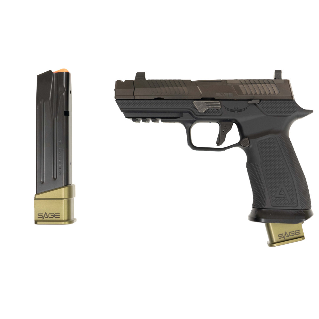 PISTOLET SAMOPOWTARZALNY AGENCY ARMS SAGE SIG P320, BLACK FULL BUILD OEM, KAL.: 9 X 19 mm