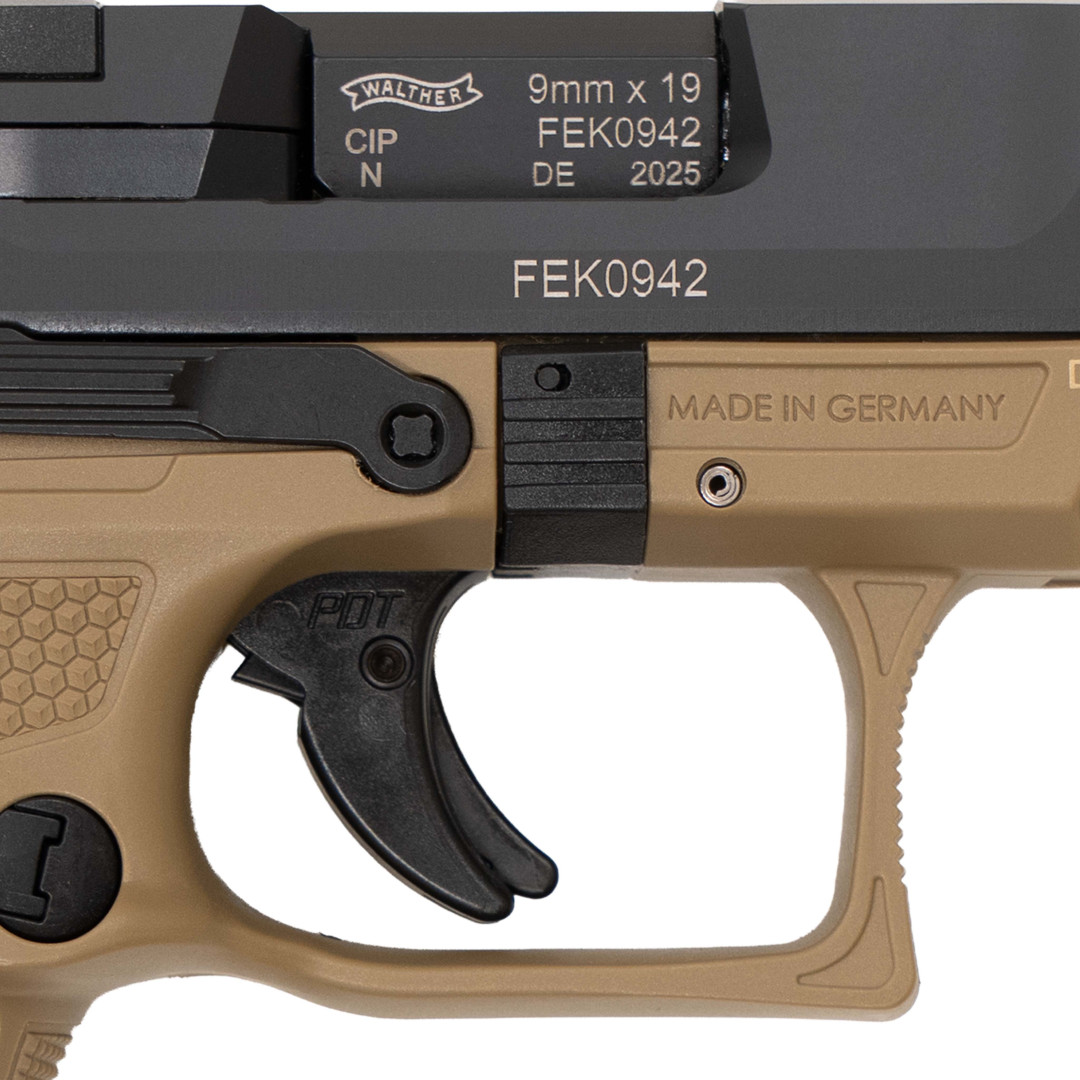 PISTOLET WALTHER PDP FS 4.5" KAL. 9X19 MM 18R OR FLAT DARK EARTH H-235 INT