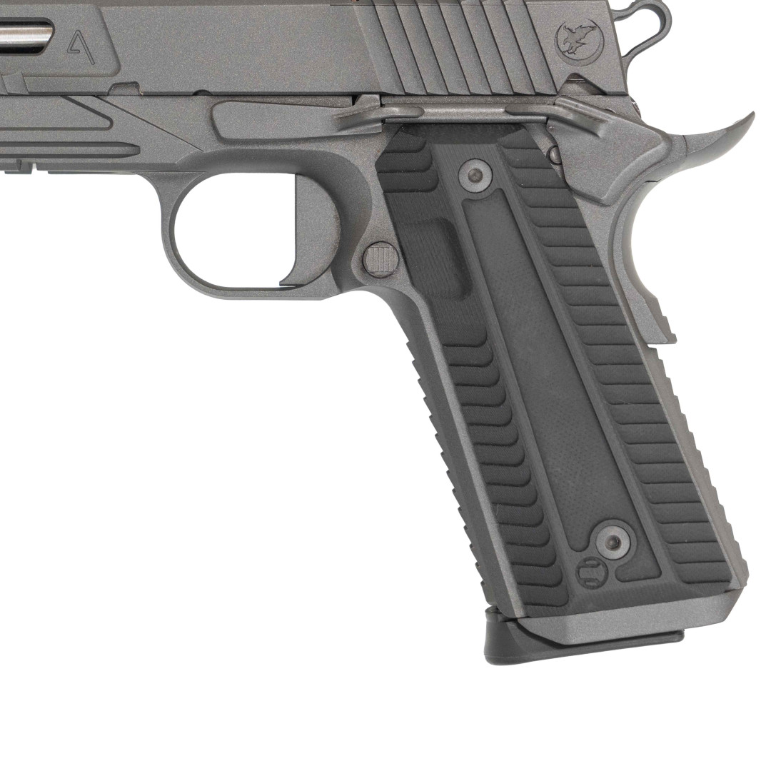 PISTOLET SAMOPOWTARZALNY NIGHTHAWK AGENT 2 PISTOL RECON SLANTPRO TWO DOT REAR, WITH TRITIUM FRONT SIGHT SIGHT UPGRADE - NIGHTHAWK IOS BASE PLATE, NOVAK SIGHT CUT, STANDARD REAR SIGHT, & FRONT SIGHT, KAL.: .45 ACP