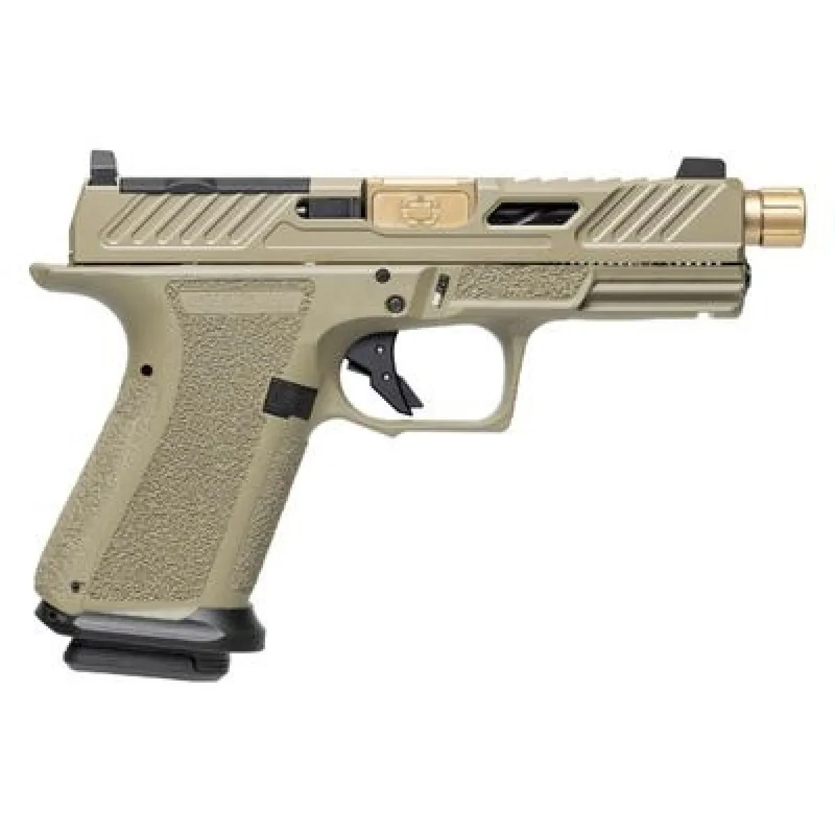 SHADOW SYSTEMS MR920 KAL. 9x19mm, FDE FRAME, ELITE SLIDE OPTIC FDE, SPIRAL THREADED BARREL
