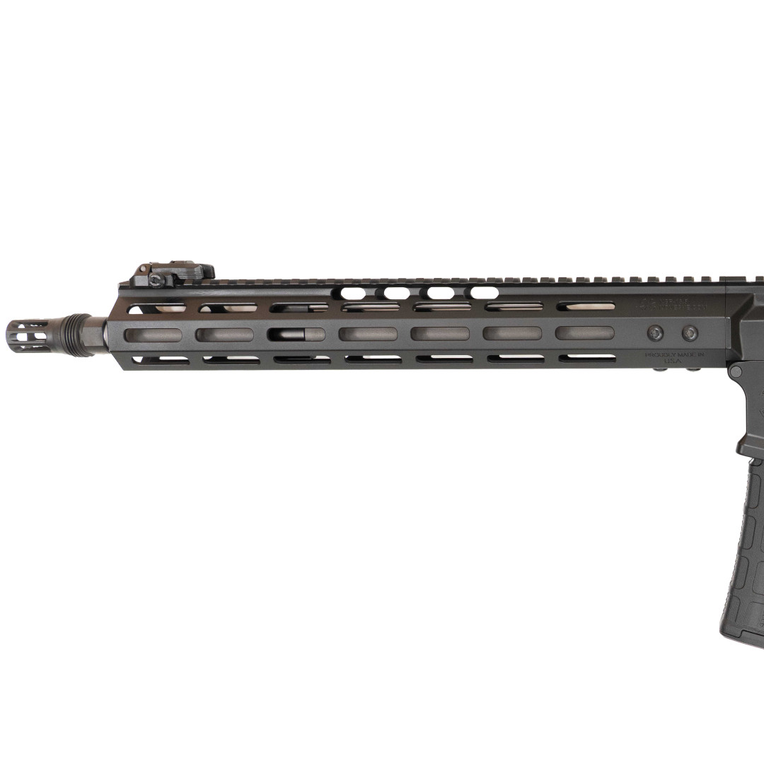 KARABINEK SAMOPOWTARZALNY NOVESKE 4TH GEN. N4 INFIDEL 14.5, BLK CERAKOTE NSR-15 (M-LOK), NSS TRIGGER, TALON SAFETY, TYPE 23 P-GRIP, LONG PIG PEN 1/2x28 PINNED; KAL.: 5,56 x 45 mm (.223 Rem.)