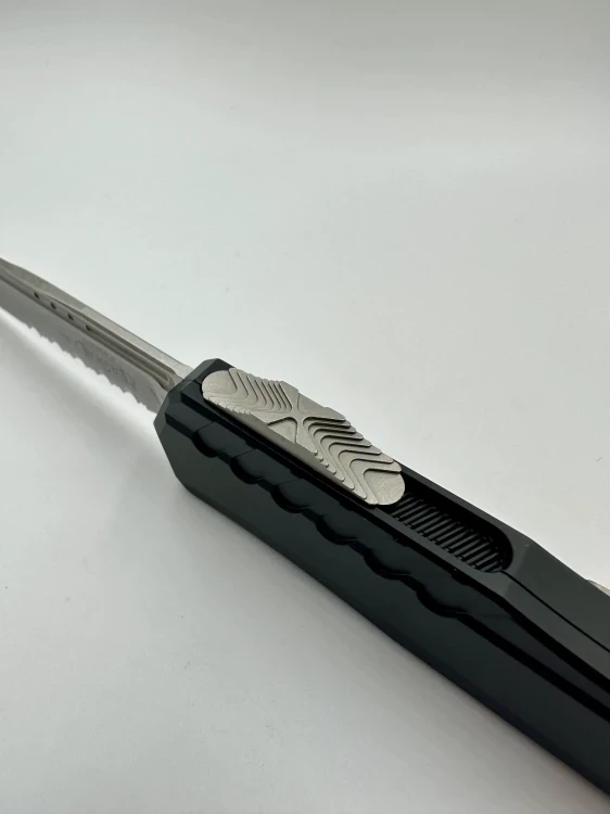 NÓŻ MICROTECH CYPHER® II S/E STONEWASH PARTIAL SERRATED