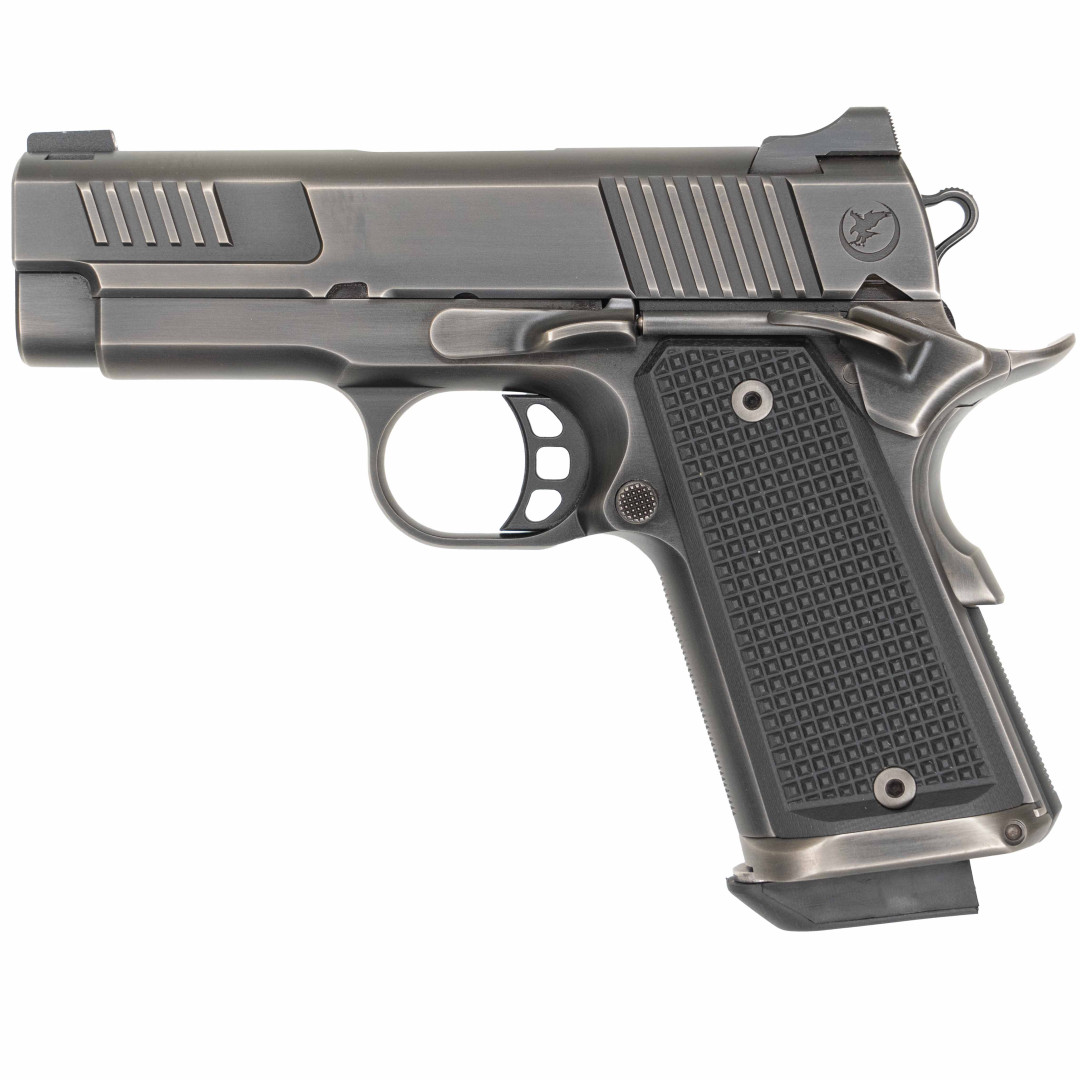 PISTOLET SAMOPOWTARZALNY NIGHTHAWK COUNSELOR, STEEL FRAME-SMOKED NITRIDE, GOLD BARREL, KAL.: 9 x 19 mm