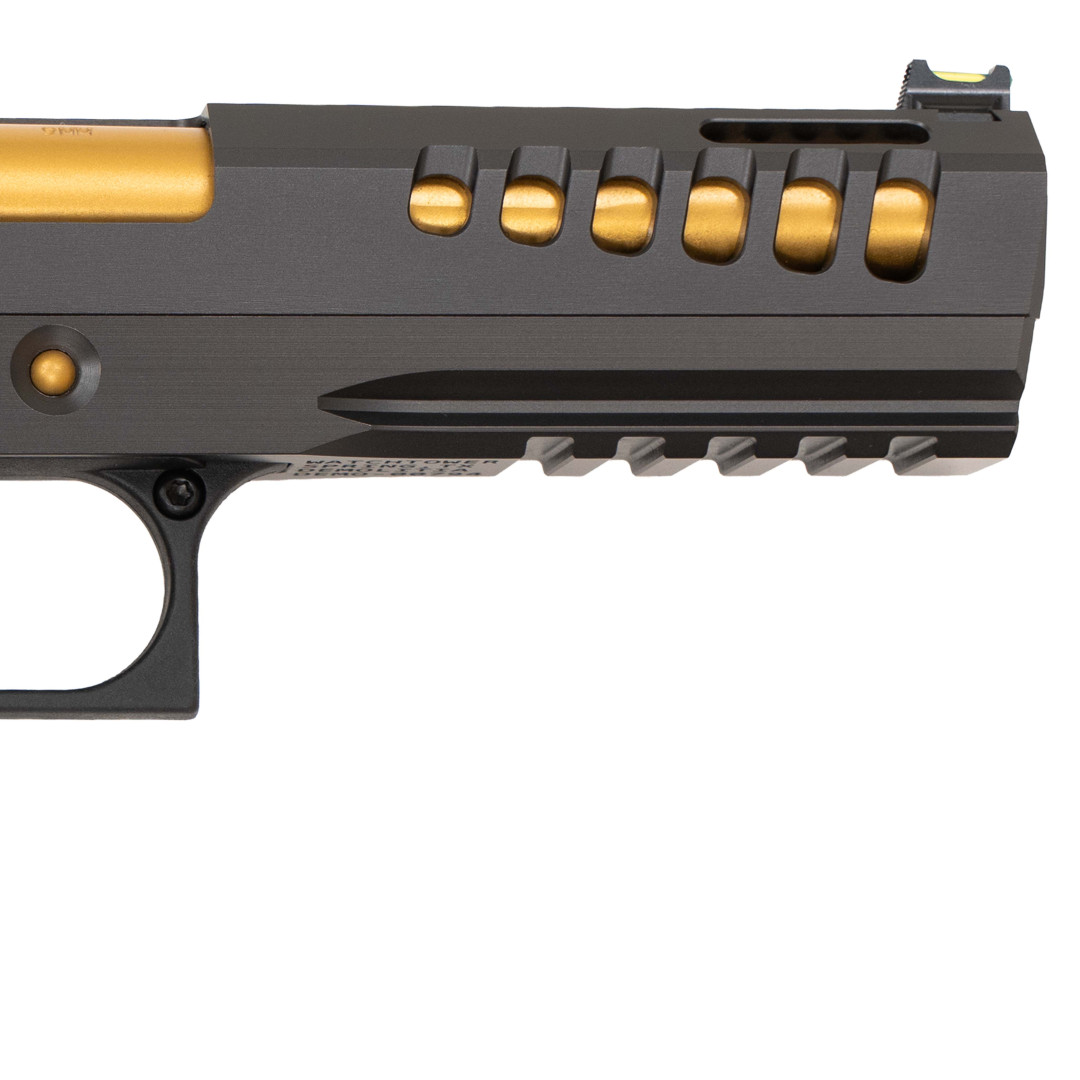 PISTOLET SAMOPOWTARZALNY WATCHTOWER DEMOLITTIA, BLK/GLD, KAL.: 9 X 19 mm