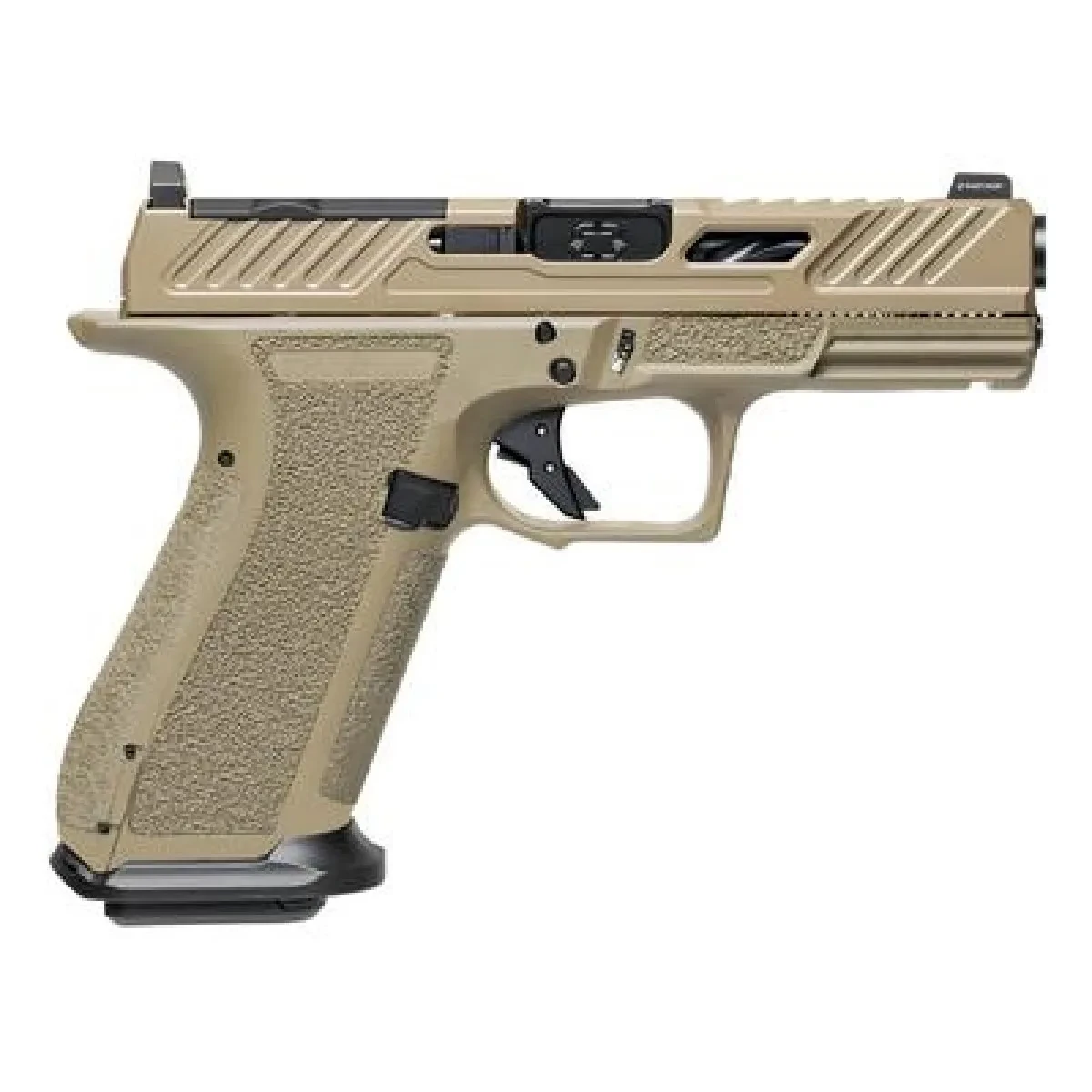 SHADOW SYSTEMS XR920 KAL. 9x19mm, FDE FRAME, ELITE SLIDE OPTIC FDE, SPIRAL UNTHREADED BARREL