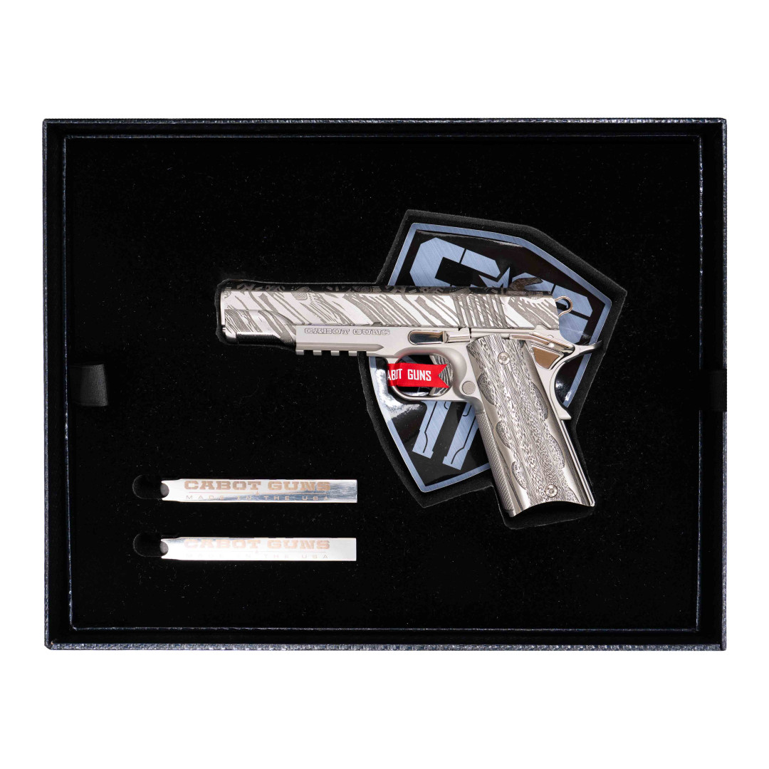 PISTOLET SAMOPOWTARZALNY CABOT St. MICHAEL'S BANDEROLE, KAL.: 9 X 19 mm
