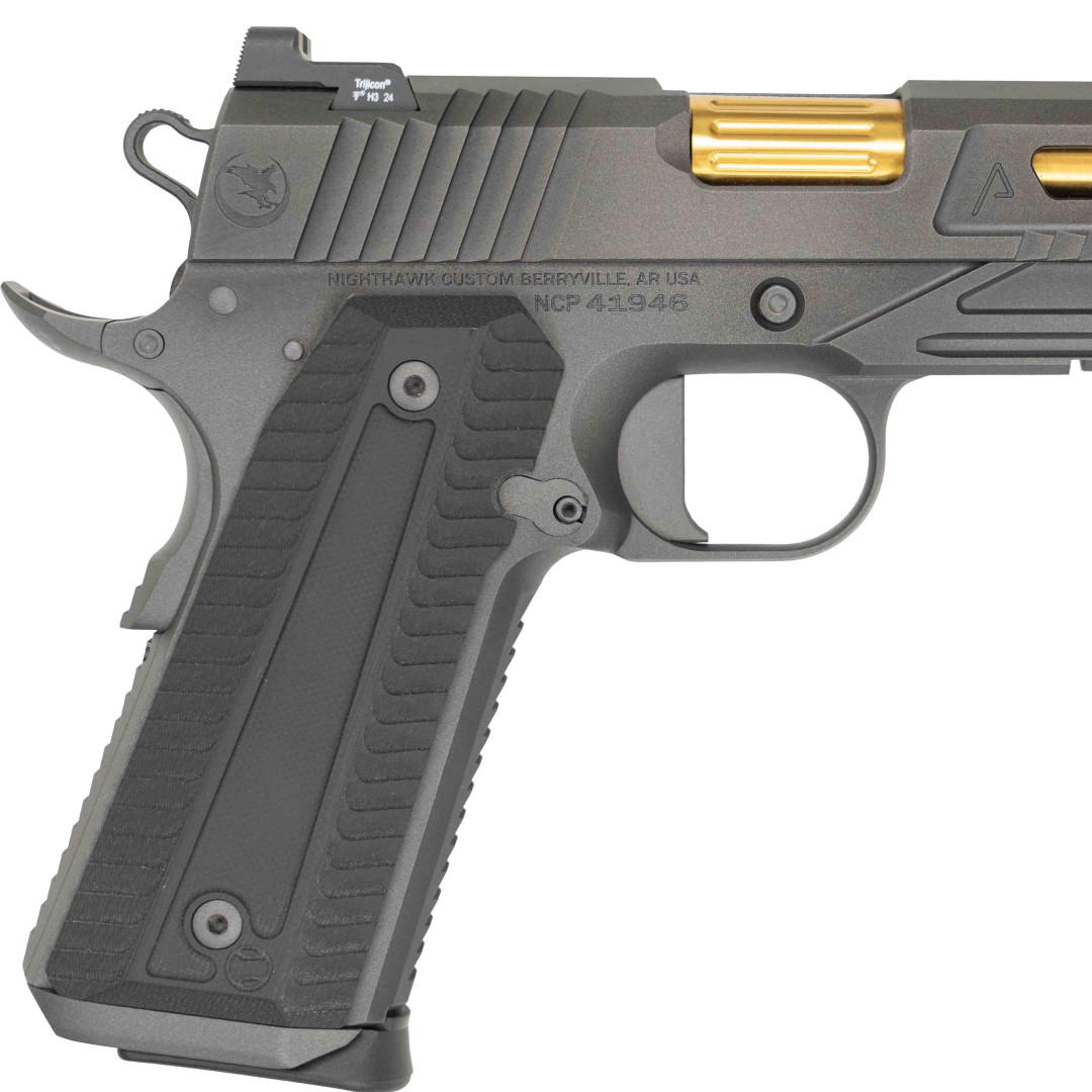 PISTOLET SAMOPOWTARZALNY NIGHTHAWK AGENT 2 COMM RECON SIGHT UPGRADE, TRITIUM GOLD NITRIDE BARREL GOLD NITRIDE FINISH, BARREL ONLY, KAL.: .45 ACP