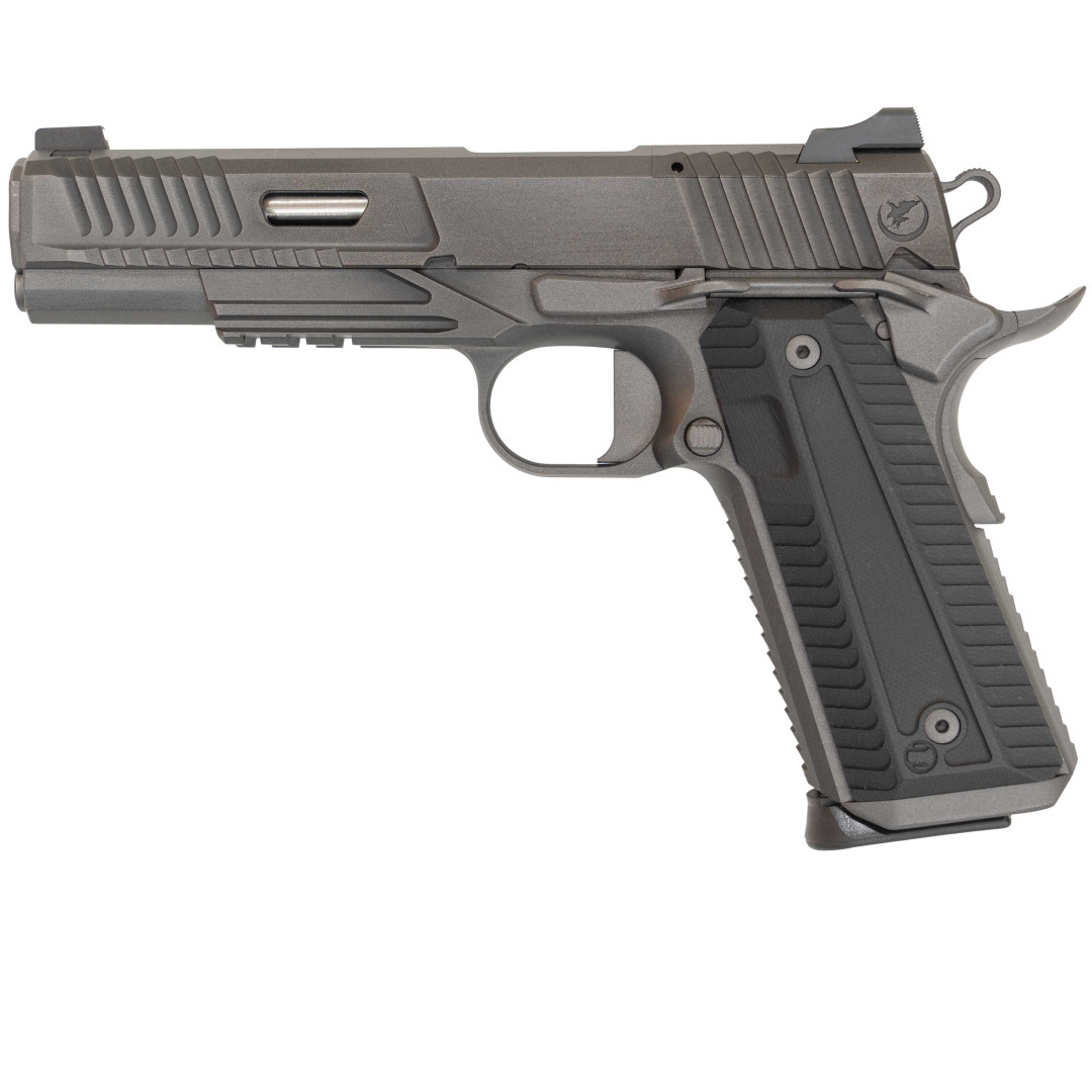 PISTOLET SAMOPOWTARZALNY NIGHTHAWK AGENT 2 RECON SLANTPRO TWO DOT REAR, WITH TRITIUM FRONT SIGHT SIGHT UPGRADE - NIGHTHAWK IOS BASE PLATE, NOVAK SIGHT CUT, STANDARD REAR SIGHT, & FRONT SIGHT, KAL.: .45 ACP