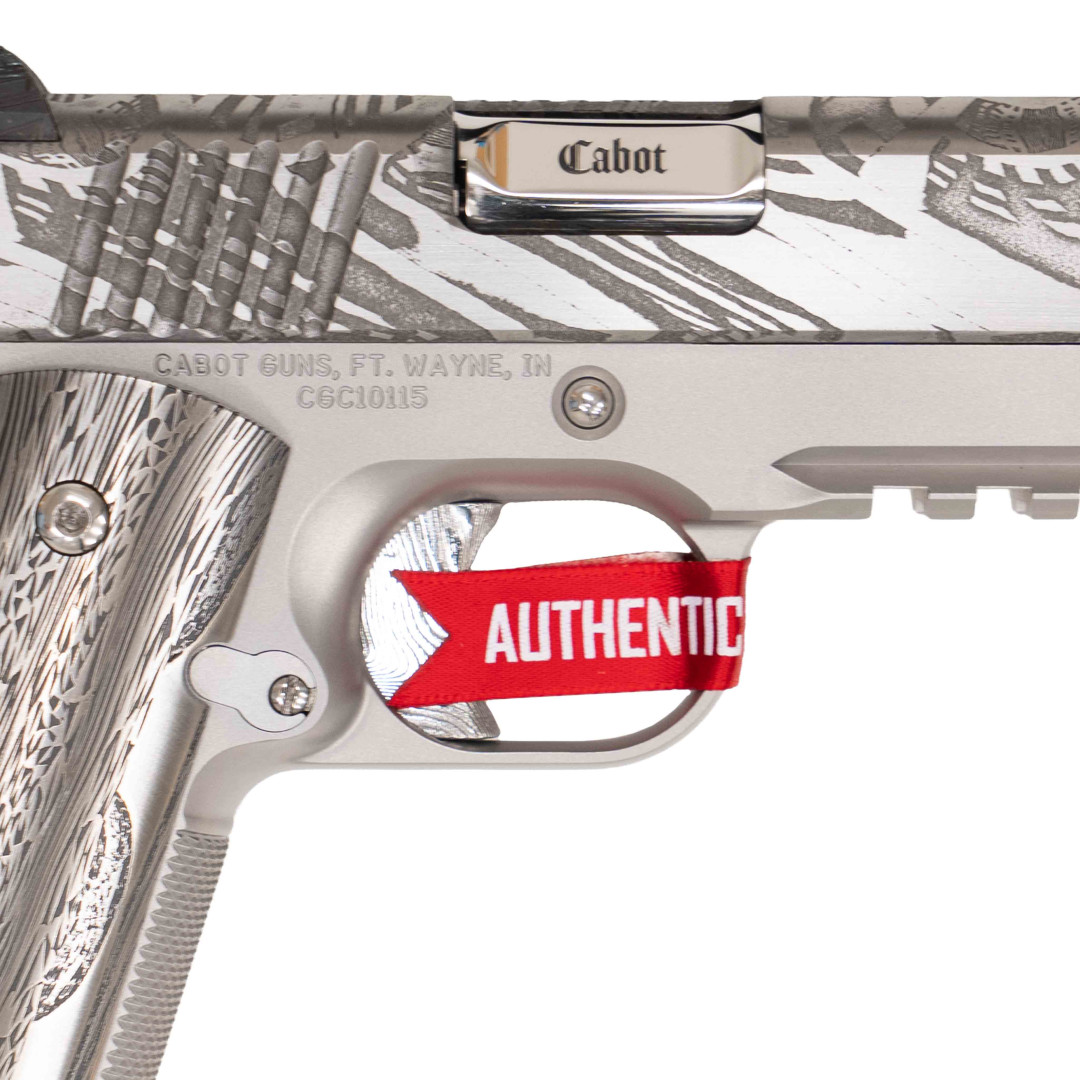 PISTOLET SAMOPOWTARZALNY CABOT St. MICHAEL'S BANDEROLE, KAL.: 9 X 19 mm