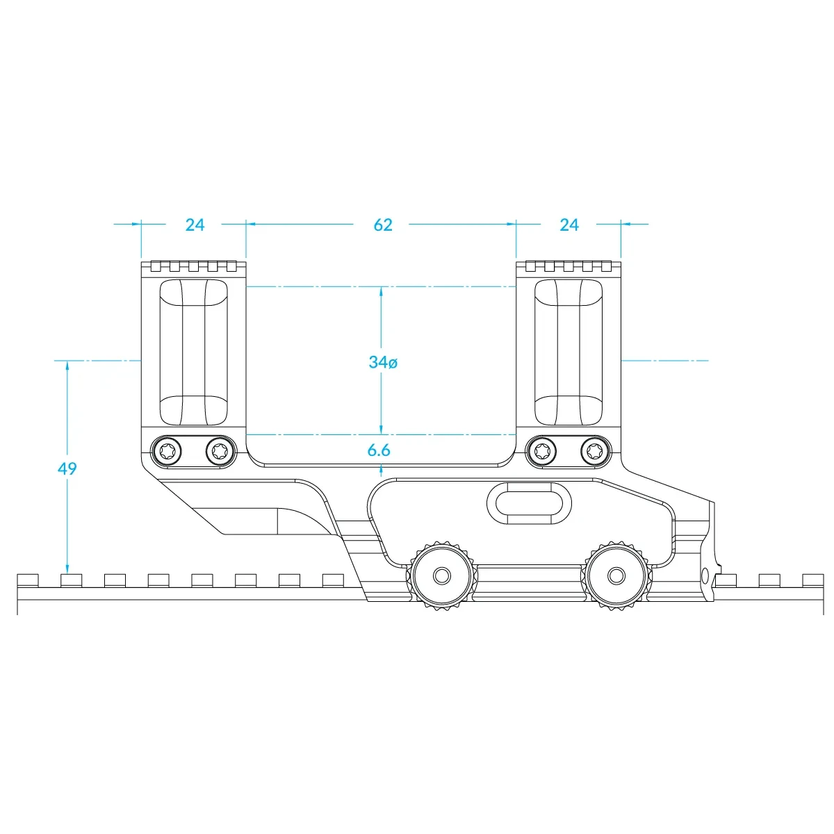 LEAP/09 - 34 mm RING MOUNT 1.93" HEIGHT