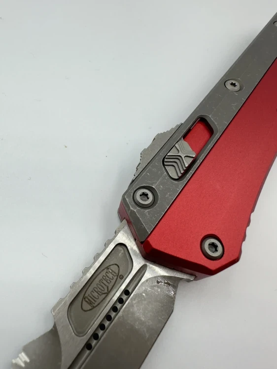NÓŻ MICROTECH GLYKON BAYONET APOCALYPTIC PART SERRATE RED