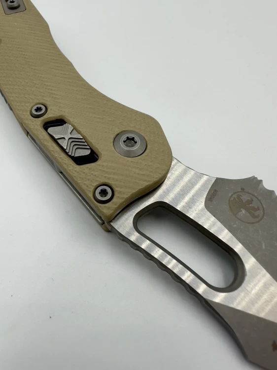 NÓŻ MICROTECH STITCH RAM-LOK APOC FLUTED G-10 TA N COVER PART SERR