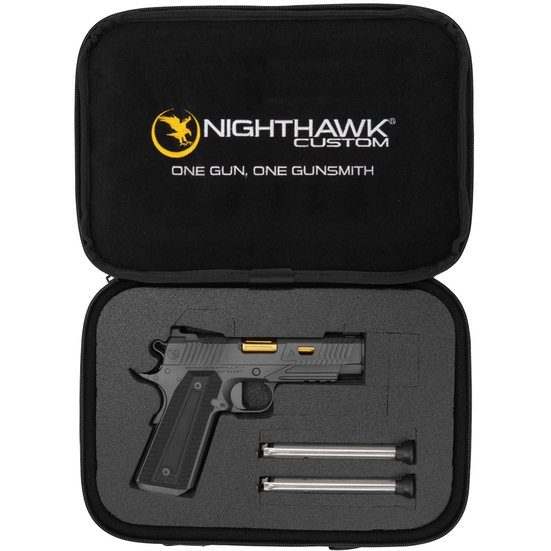 PISTOLET SAMOPOWTARZALNY NIGHTHAWK AGENT 2 COMM RECON GOLD NITRIDE BARREL GOLD NITRIDE FINISH, BARREL ONLY, KAL.: 9 x 19 mm