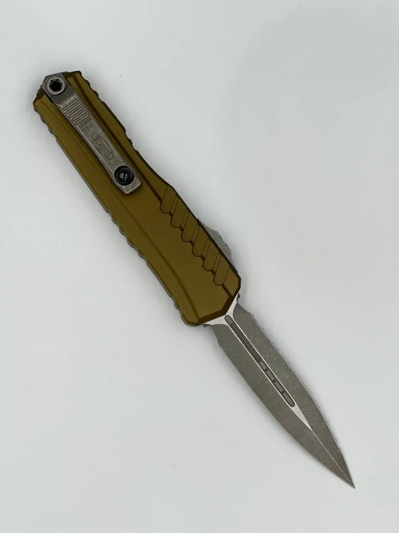 NÓŻ MICROTECH CYPHER II D/E APOCALYPTIC FULL SERRATE OD GREEN