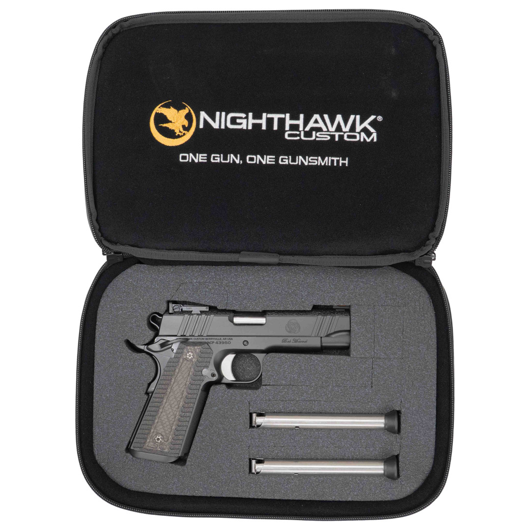 PISTOLET SAMOPOWTARZALNY NIGHTHAWK BOB MARVEL COMM AMBI SAFETY, FULLY MACHINED TOOL STEEL, GRIPS CARBON FIBER, KAL.: .45 ACP