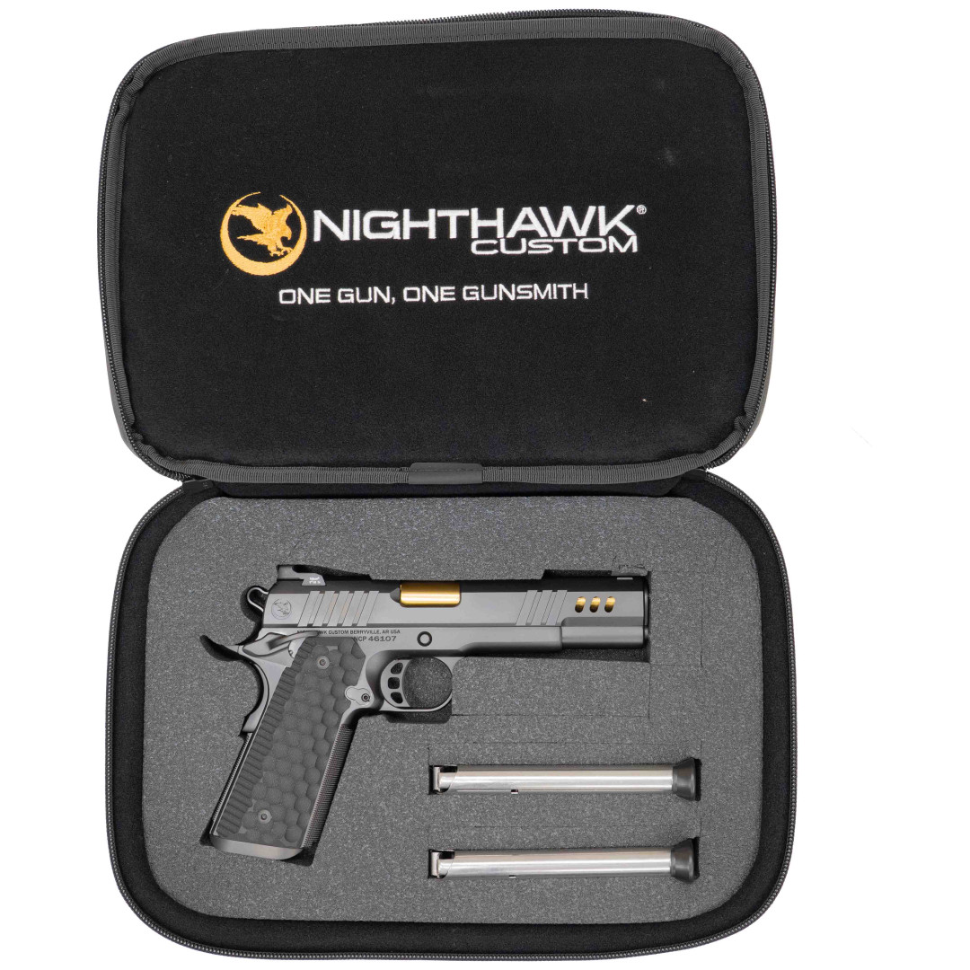 PISTOLET SAMOPOWTARZALNY NIGHTHAWK PRESIDENT GOV, BOARDROOM SERIES - AMBI SAFETY, FULLY MACHINED TOOL STEEL, FULL LENGTH GUIDE ROD, KAL.: .45 ACP
