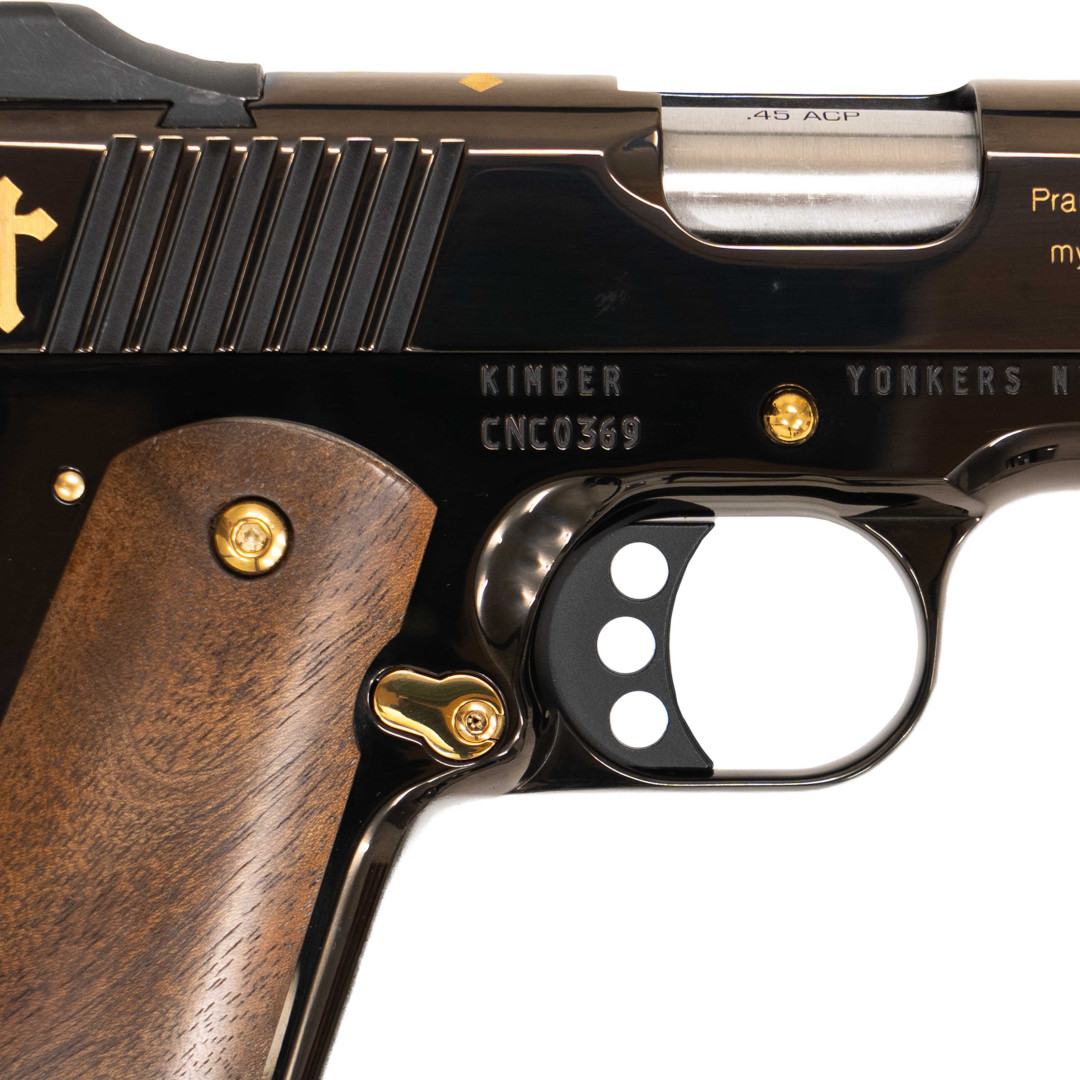 PISTOLET SAMOPOWTARZALNY KIMBER 1911 5" CRUSADER EDITION, PSALMS 144:1 (1 of 144); KAL.: .45ACP