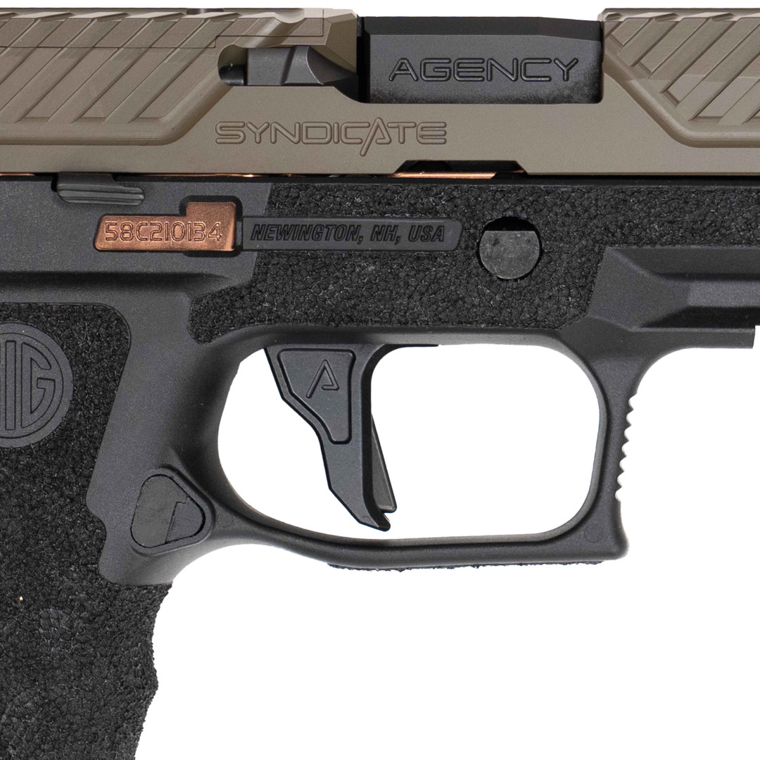 PISTOLET SAMOPOWTARZALNY AGENCY ARMS P320 SYNDICATE, BUILD FROM THE HUB, KAL.: 9 x 19 mm