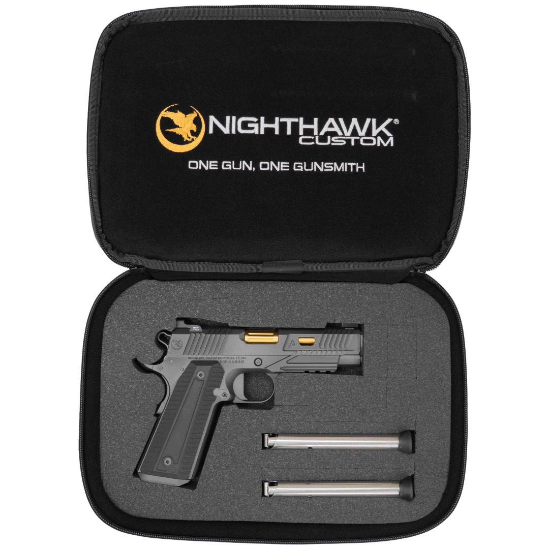 PISTOLET SAMOPOWTARZALNY NIGHTHAWK AGENT 2 COMM RECON SIGHT UPGRADE, TRITIUM GOLD NITRIDE BARREL GOLD NITRIDE FINISH, BARREL ONLY, KAL.: .45 ACP