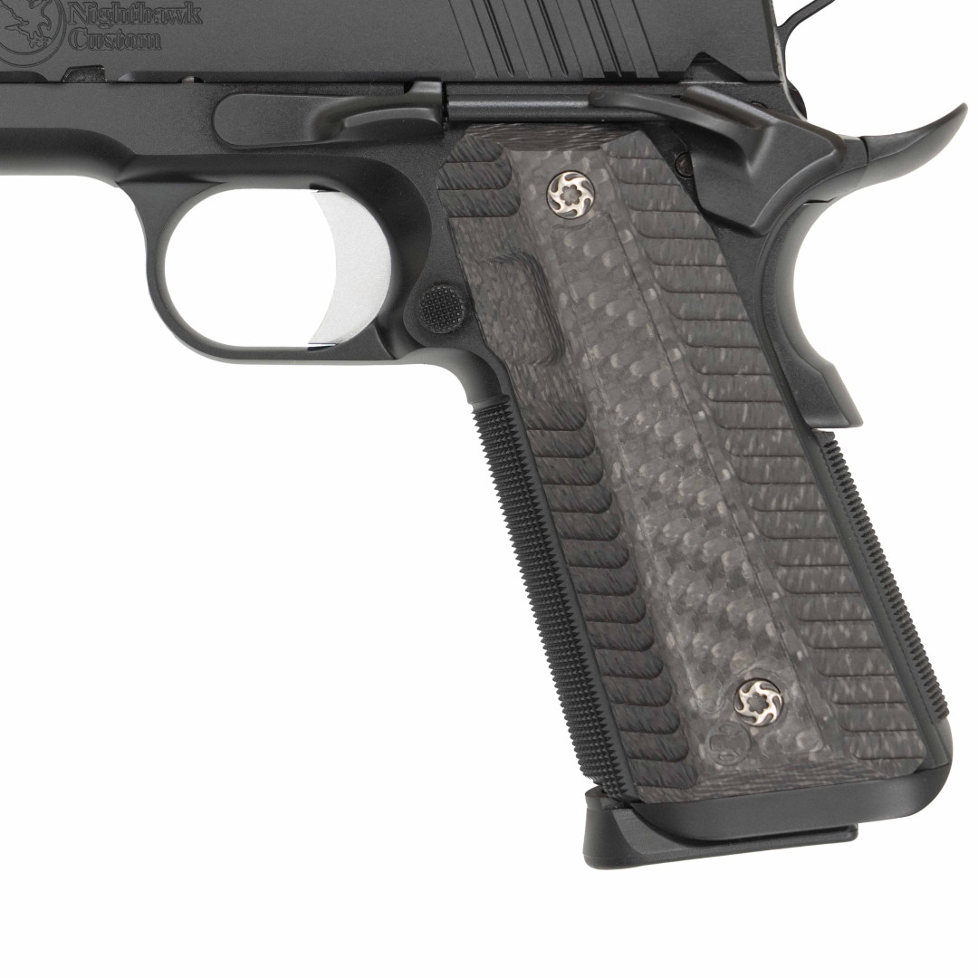 PISTOLET SAMOPOWTARZALNY NIGHTHAWK BOB MARVEL COMM AMBI SAFETY, FULLY MACHINED TOOL STEEL, GRIPS CARBON FIBER, KAL.: .45 ACP