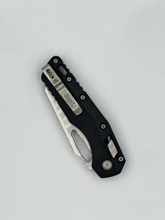 NÓŻ MICROTECH MSI® S/E TRI-GRIP INJECTION MOLDED BLACK STONEWASH FULL SERR