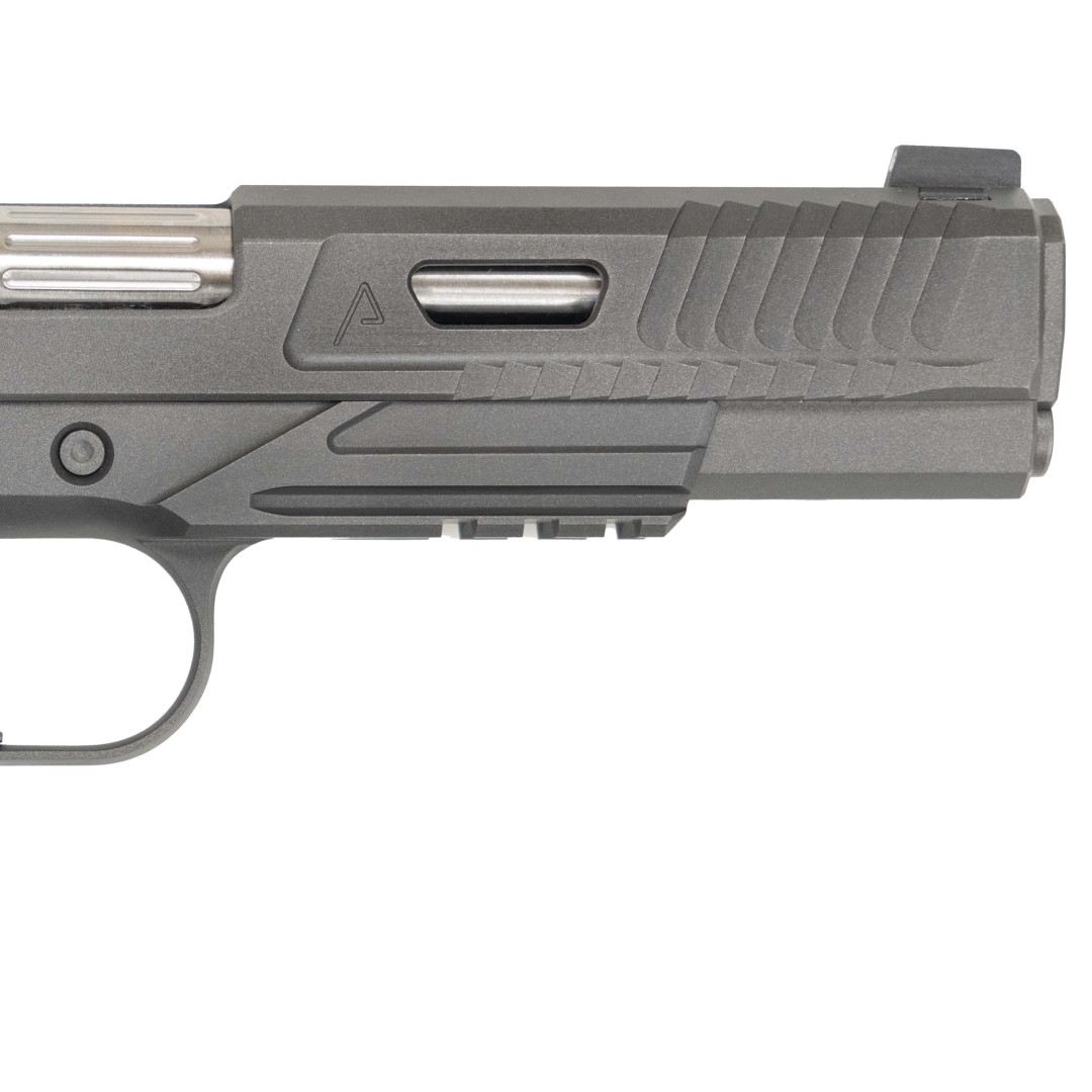 PISTOLET SAMOPOWTARZALNY NIGHTHAWK AGENT 2 RECON SLANTPRO TWO DOT REAR, WITH TRITIUM FRONT SIGHT SIGHT UPGRADE - NIGHTHAWK IOS BASE PLATE, NOVAK SIGHT CUT, STANDARD REAR SIGHT, & FRONT SIGHT, KAL.: .45 ACP