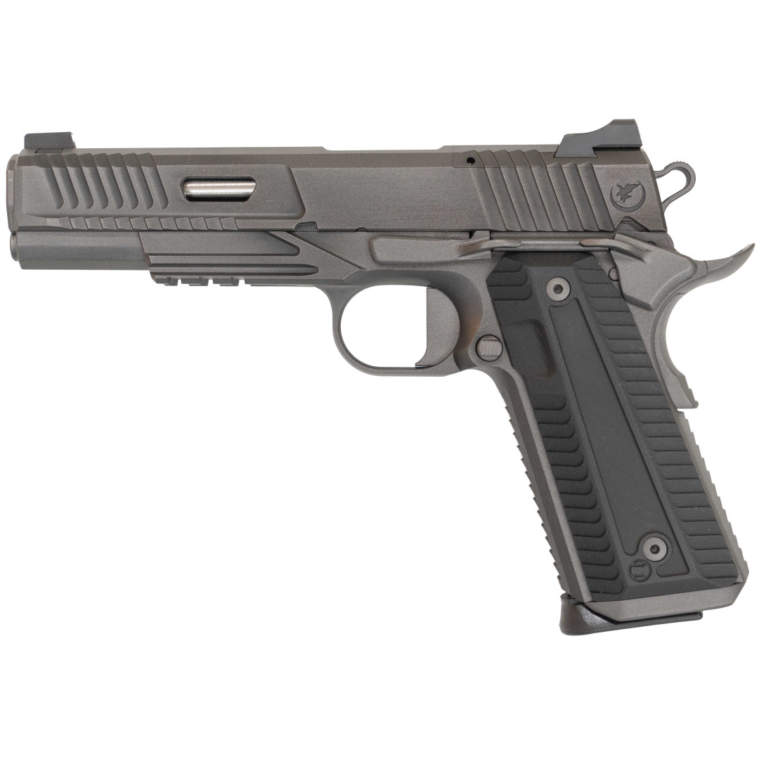 PISTOLET SAMOPOWTARZALNY NIGHTHAWK AGENT 2 RECON SLANTPRO TWO DOT REAR, WITH TRITIUM FRONT SIGHT SIGHT UPGRADE - NIGHTHAWK IOS BASE PLATE, NOVAK SIGHT CUT, STANDARD REAR SIGHT, & FRONT SIGHT, KAL.: .45 ACP