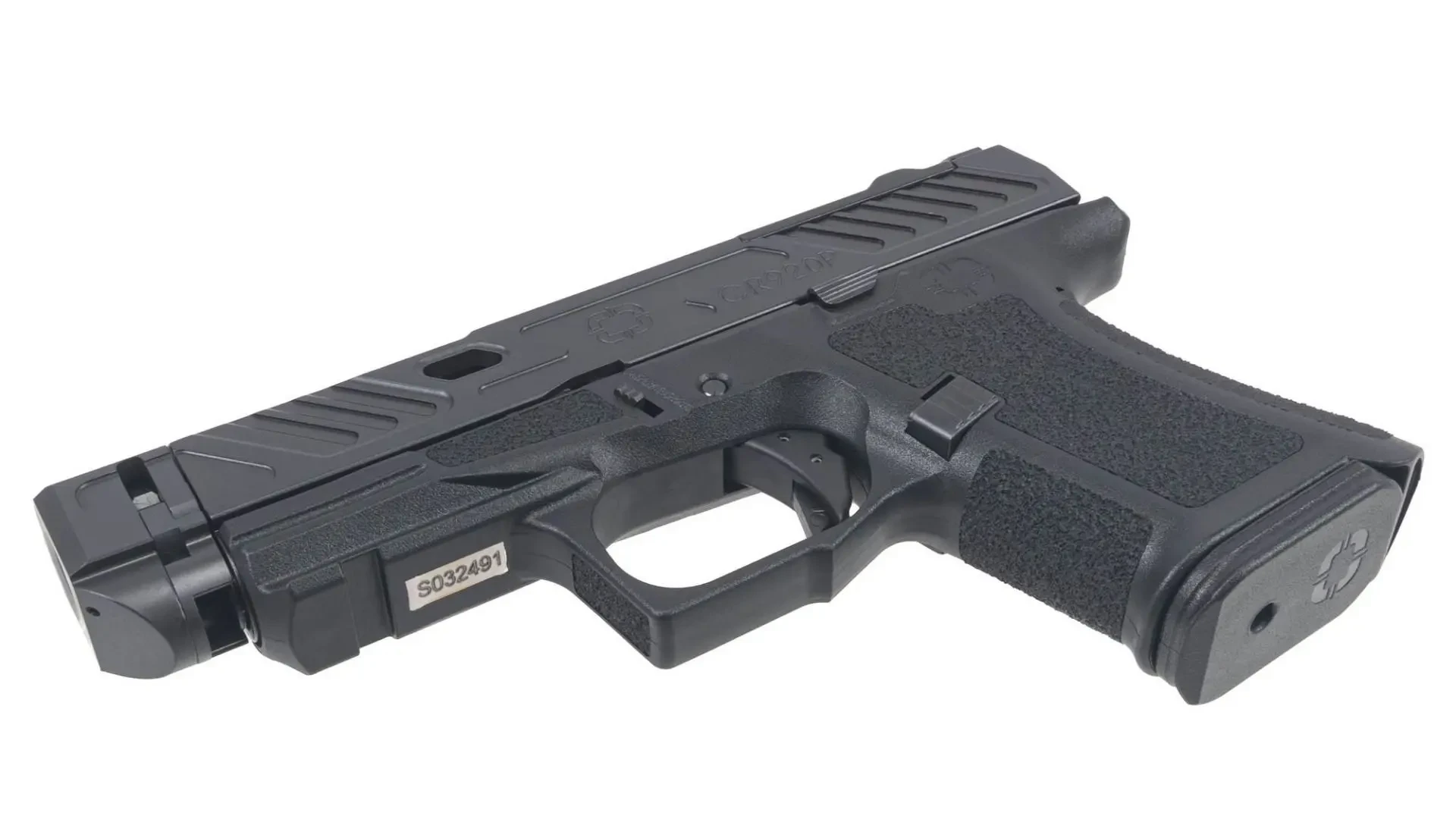 SHADOW SYSTEMS CR920P; BLACK FRAME, ELITE SLIDE OPTIC BLACK, SPIRAL COMPENSATED BARREL BRONZE, SS ROD, GRN TRIT 1D; KAL.: 9 x 19 mm