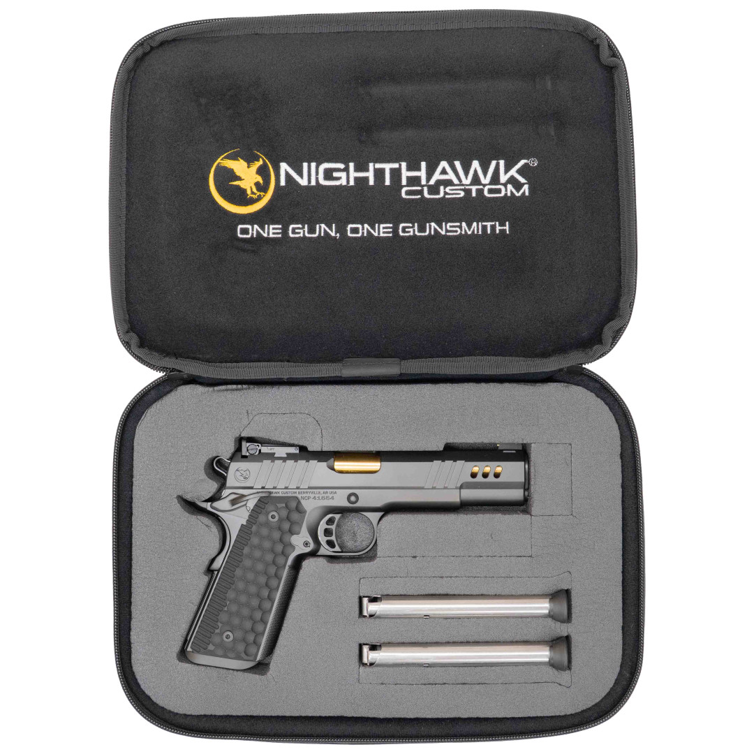 PISTOLET SAMOPOWTARZALNY NIGHTHAWK PRESIDENT PISTOL GOV BOARDROOM SERIES - SIGHT UPGRADE, ADJUSTABLE, NIGHTHAWK FULLY ADJUSTABLE SIGHTS W/ TRITIUM, KAL.: .45 ACP