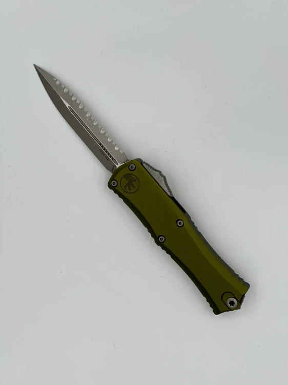 NÓŻ MICROTECH HERA II MINI D/E APOCALYPTIC FULL SERRATE OD GREEN