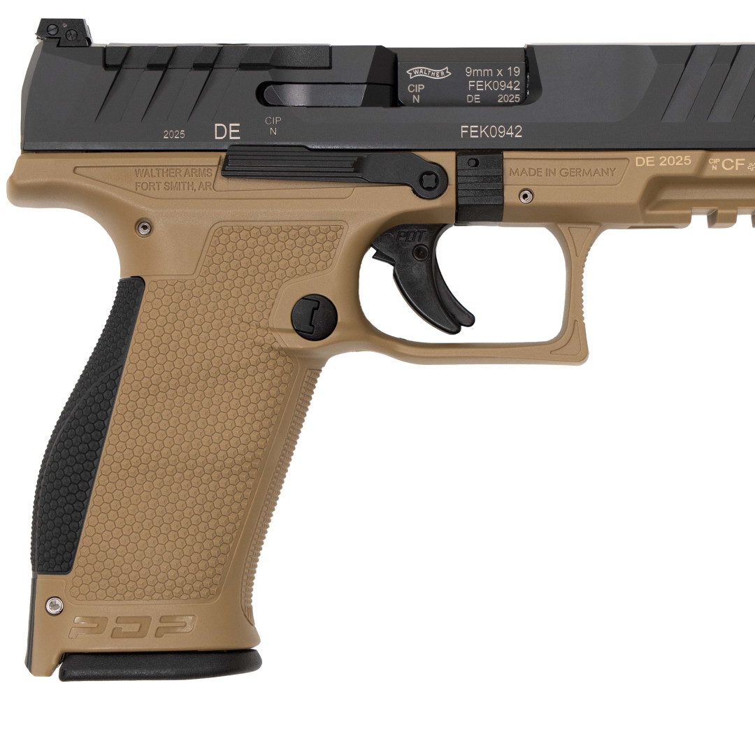 PISTOLET WALTHER PDP FS 4.5" KAL. 9X19 MM 18R OR FLAT DARK EARTH H-235 INT