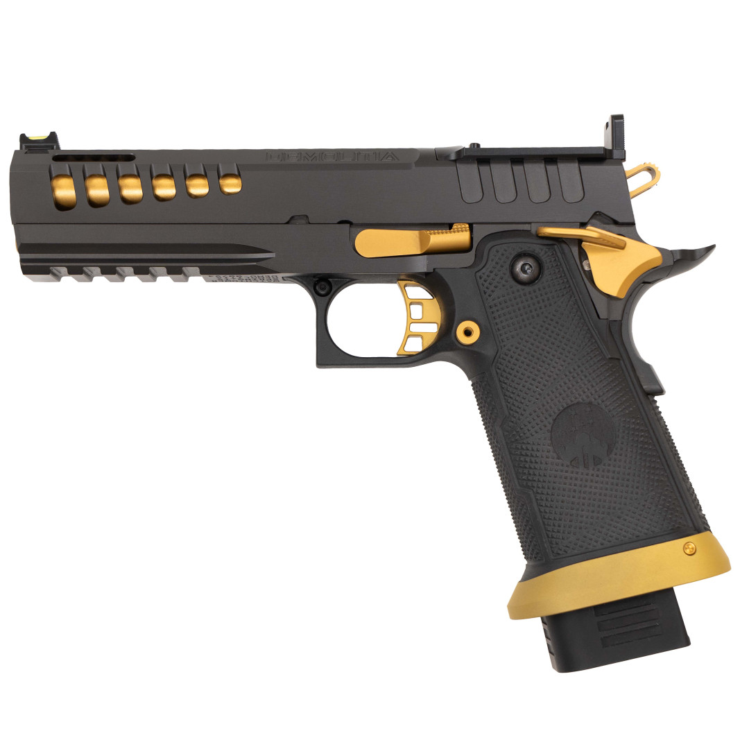 PISTOLET SAMOPOWTARZALNY WATCHTOWER DEMOLITTIA, BLK/GLD, KAL.: 9 X 19 mm