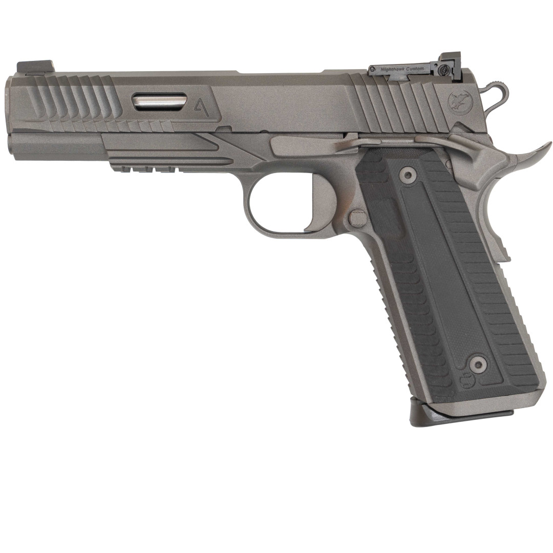 PISTOLET SAMOPOWTARZALNY NIGHTHAWK AGENT2 GOV RECON, AMBI SAFETY UPGRADE, FULLY MACHINED TOOL STEEL SIGHT UPGRADE, ADJUSTABLE, NIGHTHAWK FULLY ADJUSTABLE SIGHTS W/ TRITIUM, KAL.: .45 ACP