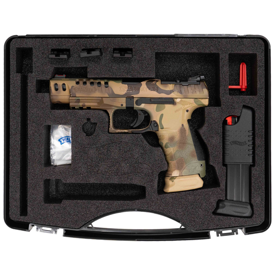 PISTOLET SAMOPOWTARZALNY WALTHER Q5 MATCH CHAMPION 17R ("MULTICAM"), KAL.: 9 X 19 mm