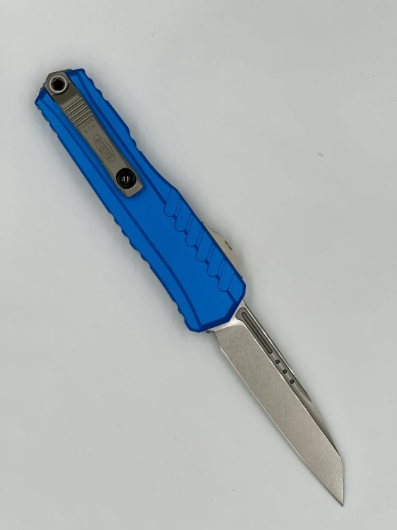NÓŻ MICROTECH CYPHER II S/E STONEWASH STANDARD BLUE