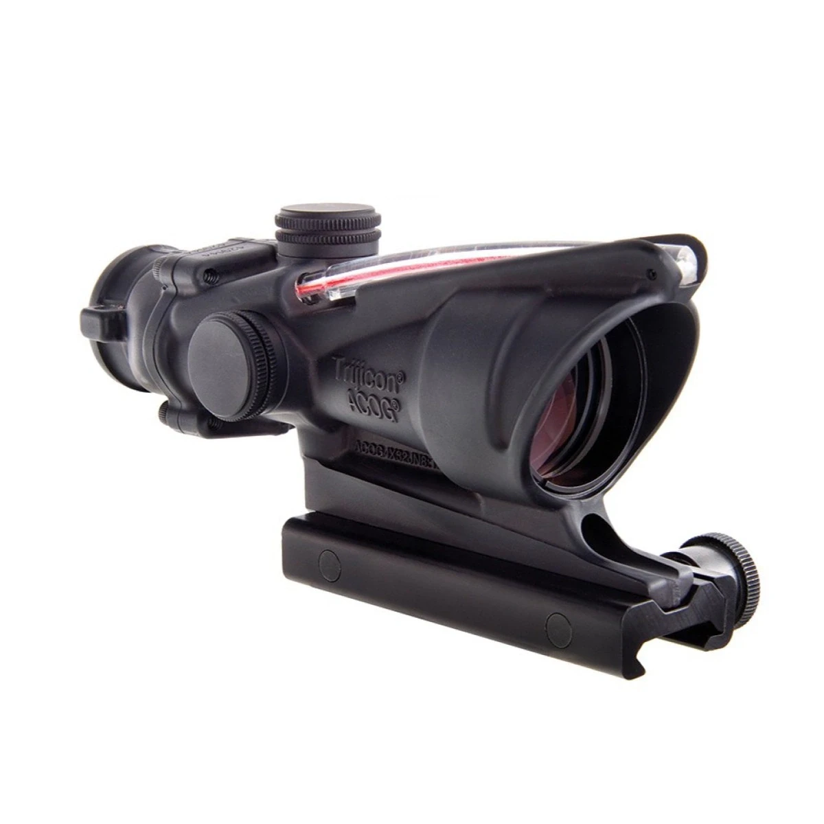 TRIJICON ACOG 4x32 RED CHEVRON WITH BAC; TA31F