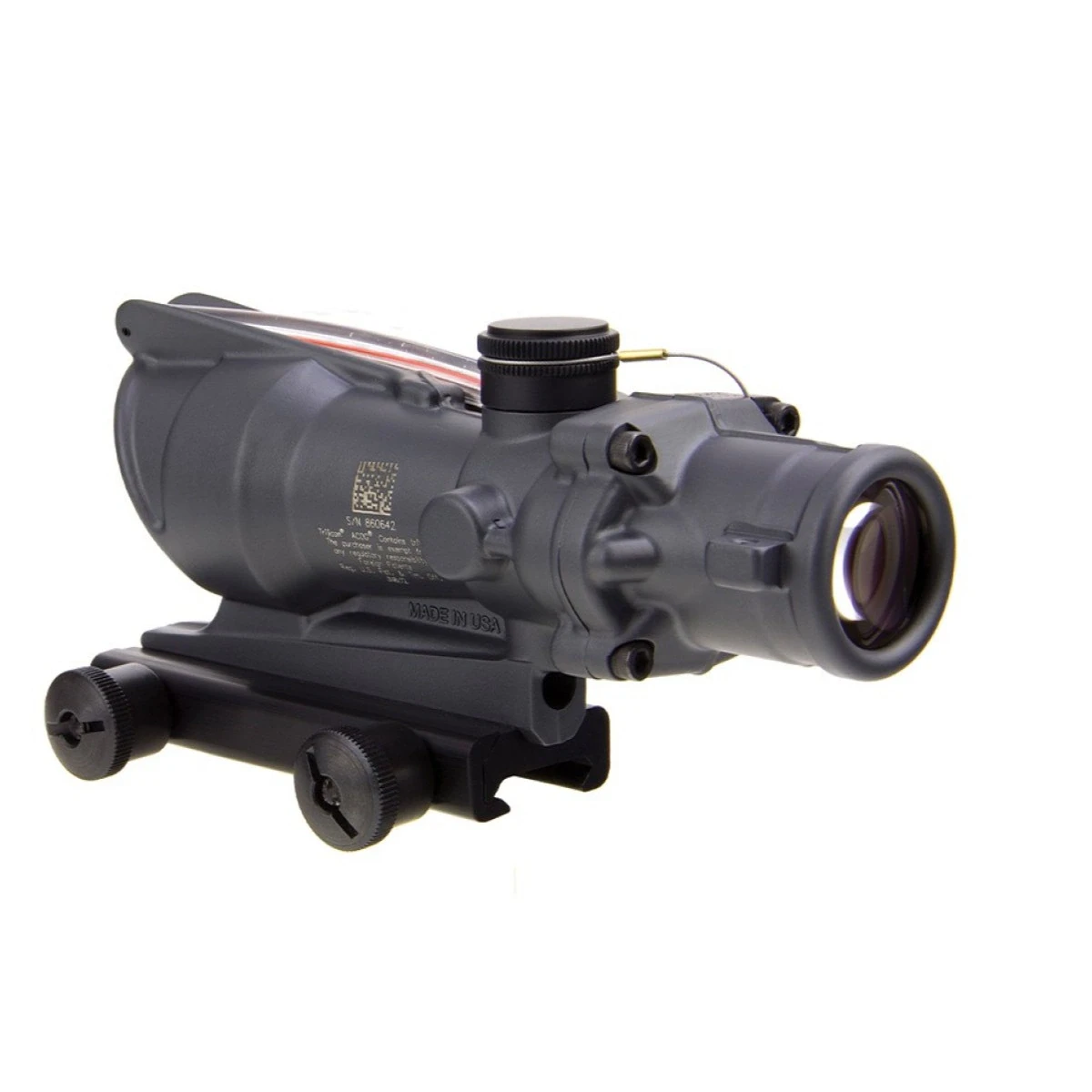 TRIJICON ACOG 4x32 RED CHEVRON WITH BAC - CK GRAY; TA31-D-100308