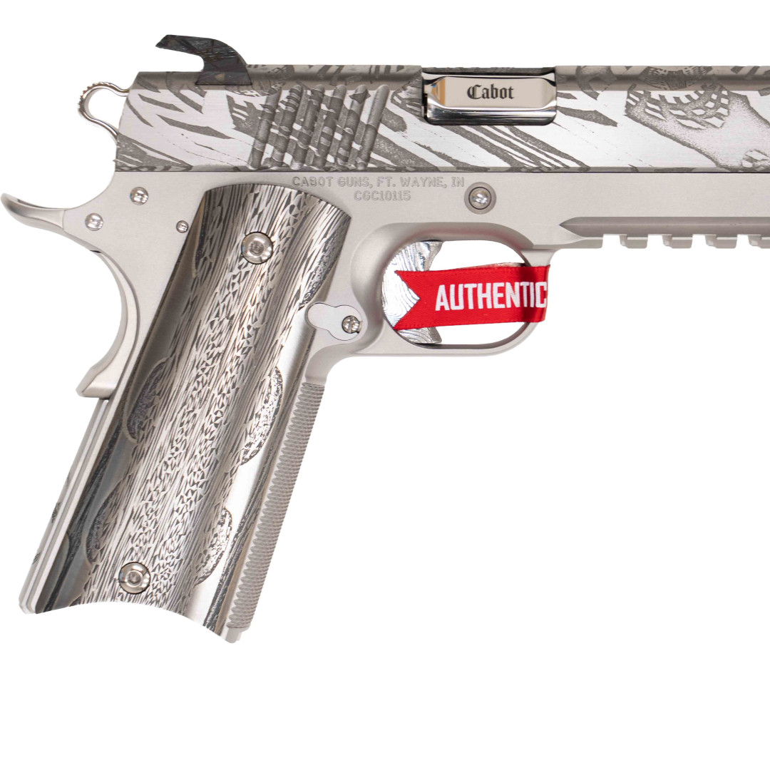 PISTOLET SAMOPOWTARZALNY CABOT St. MICHAEL'S BANDEROLE, KAL.: 9 X 19 mm