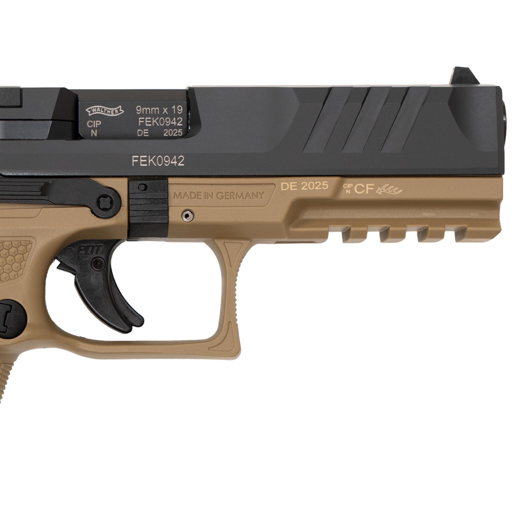 PISTOLET WALTHER PDP FS 4.5" KAL. 9X19 MM 18R OR FLAT DARK EARTH H-235 INT