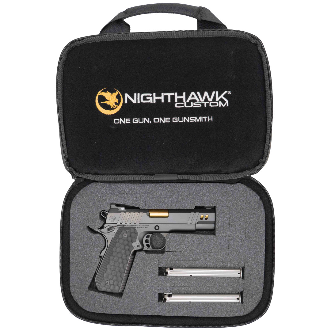 PISTOLET SAMOPOWTARZALNY NIGHTHAWK VICE PRESIDENT COMM BOARDROOM SERIES - BULL BARREL, NIGHTHAWK MATCH, B INCLUDES GUIDE ROD & BOW-TIE PLUG SIGHT UPGRADE - TRITIUM, KAL.: 9 x 19 mm